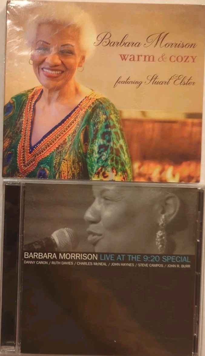 2x Barbara Morrison CD LOT- Warm & Cozy + Live at the 9:20 Special (2002) SEALED