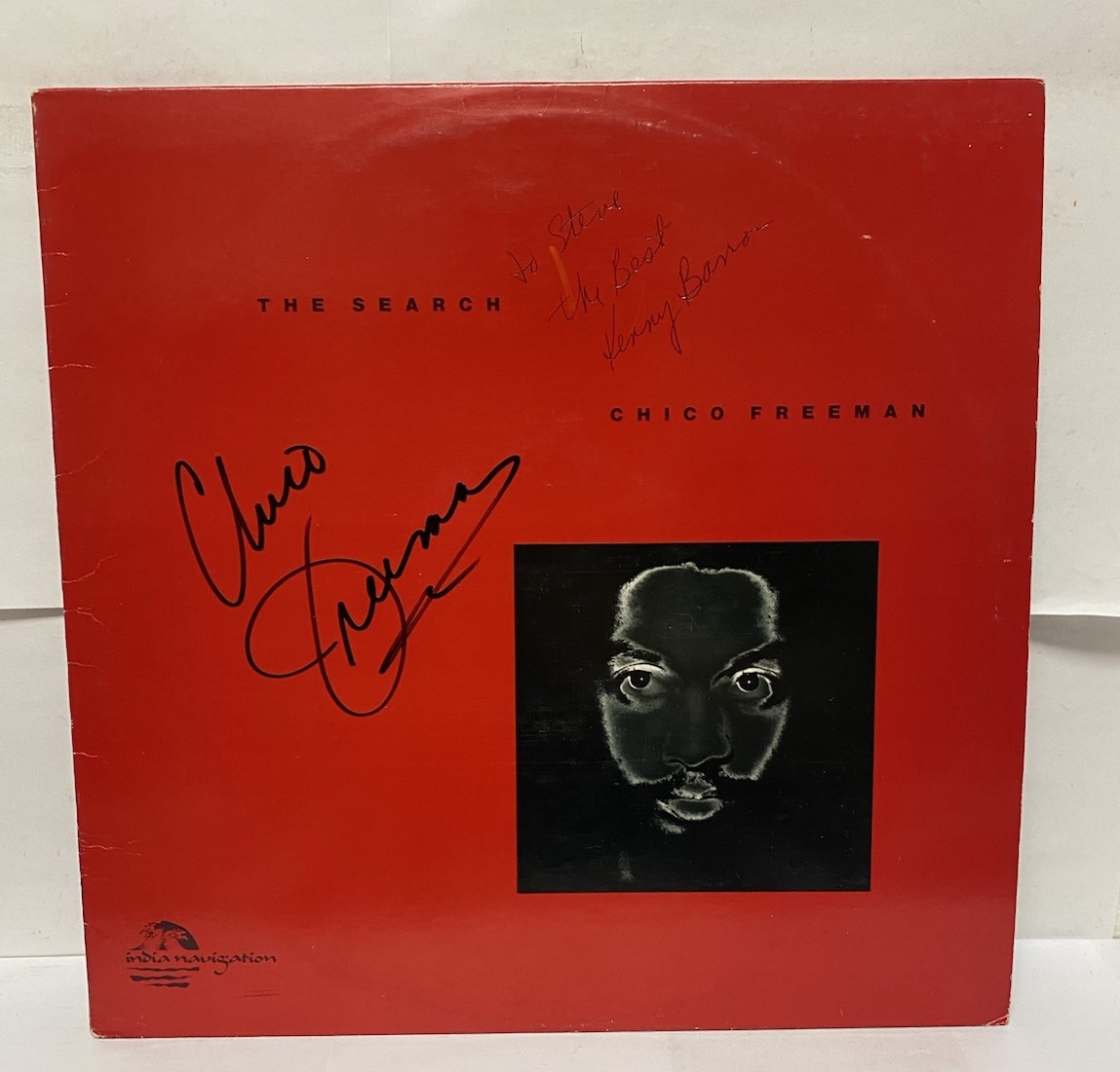 SIGNED Chico Freeman The Search LP VG/NM 1983 IN 1059 Kenny Barron