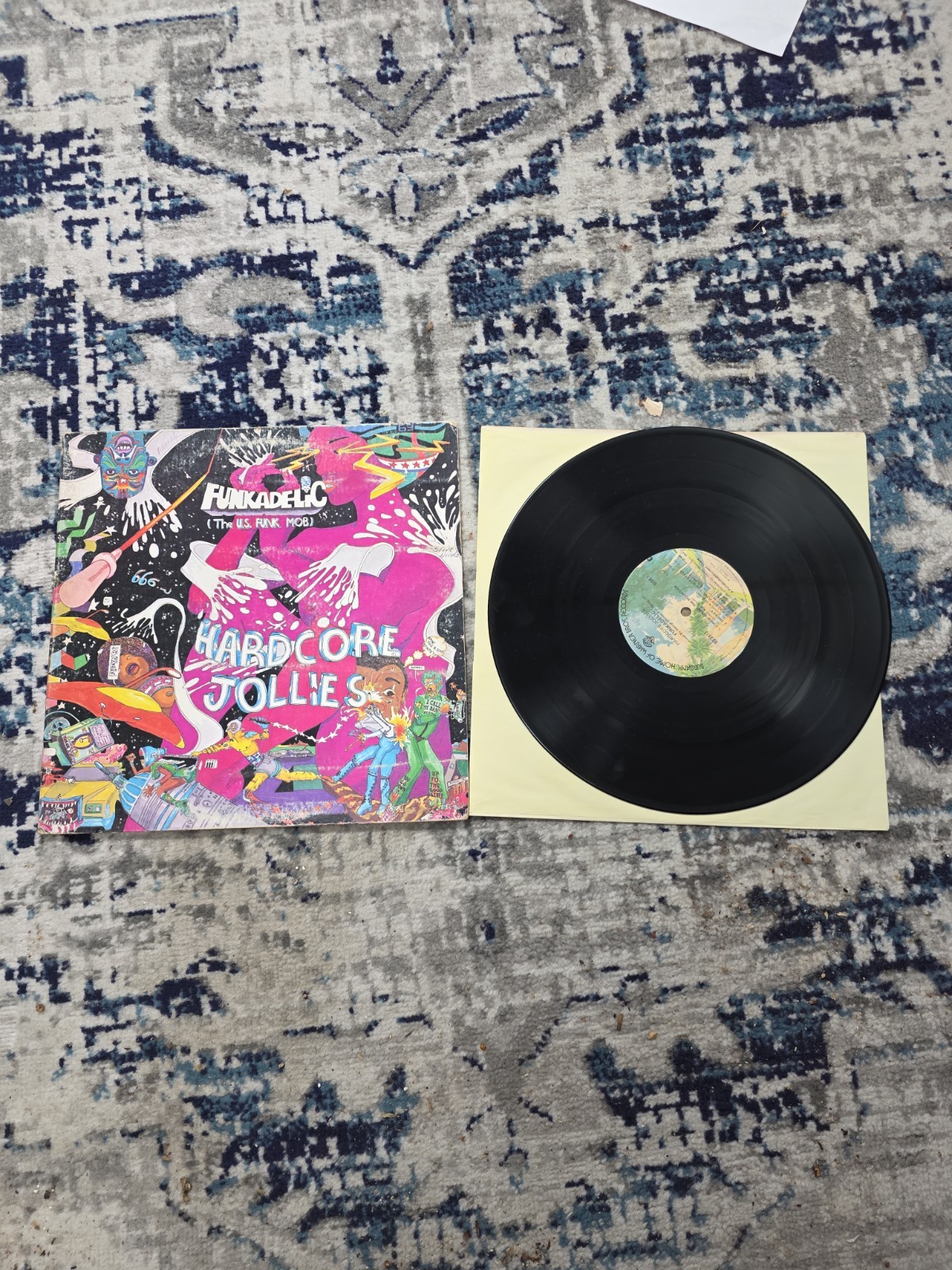 Funkadelic  Hardcore Jollies 1976 Warner Bros Funk Soul Vinyl Good+