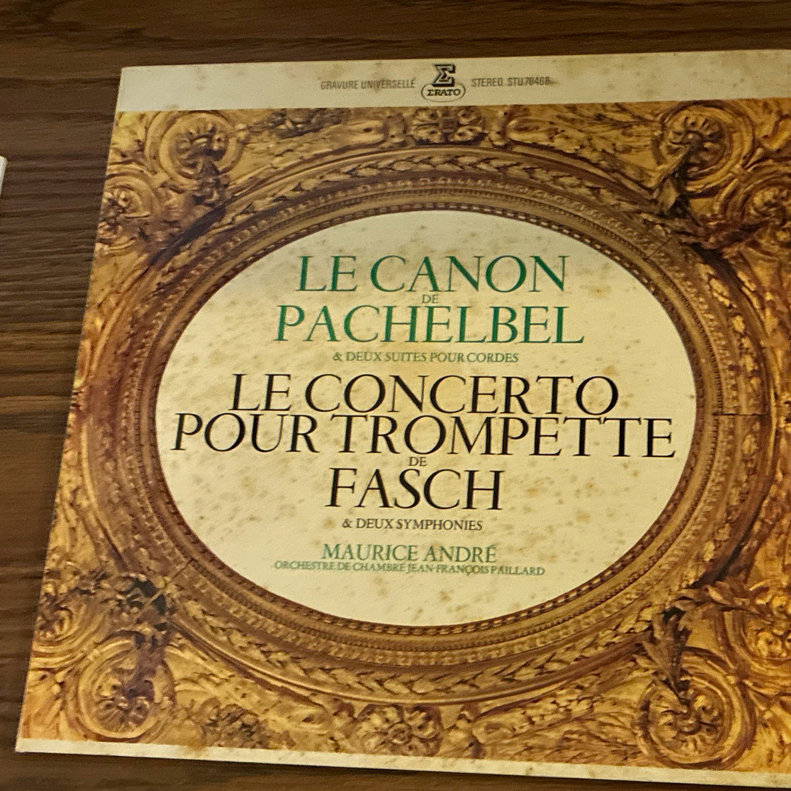 Erato Maurice André Pachelbel/Fasch Trumpet Concertos 12\