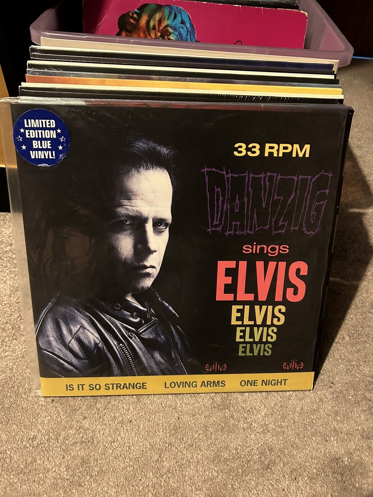 Danzig Sings Elvis Blue Vinyl