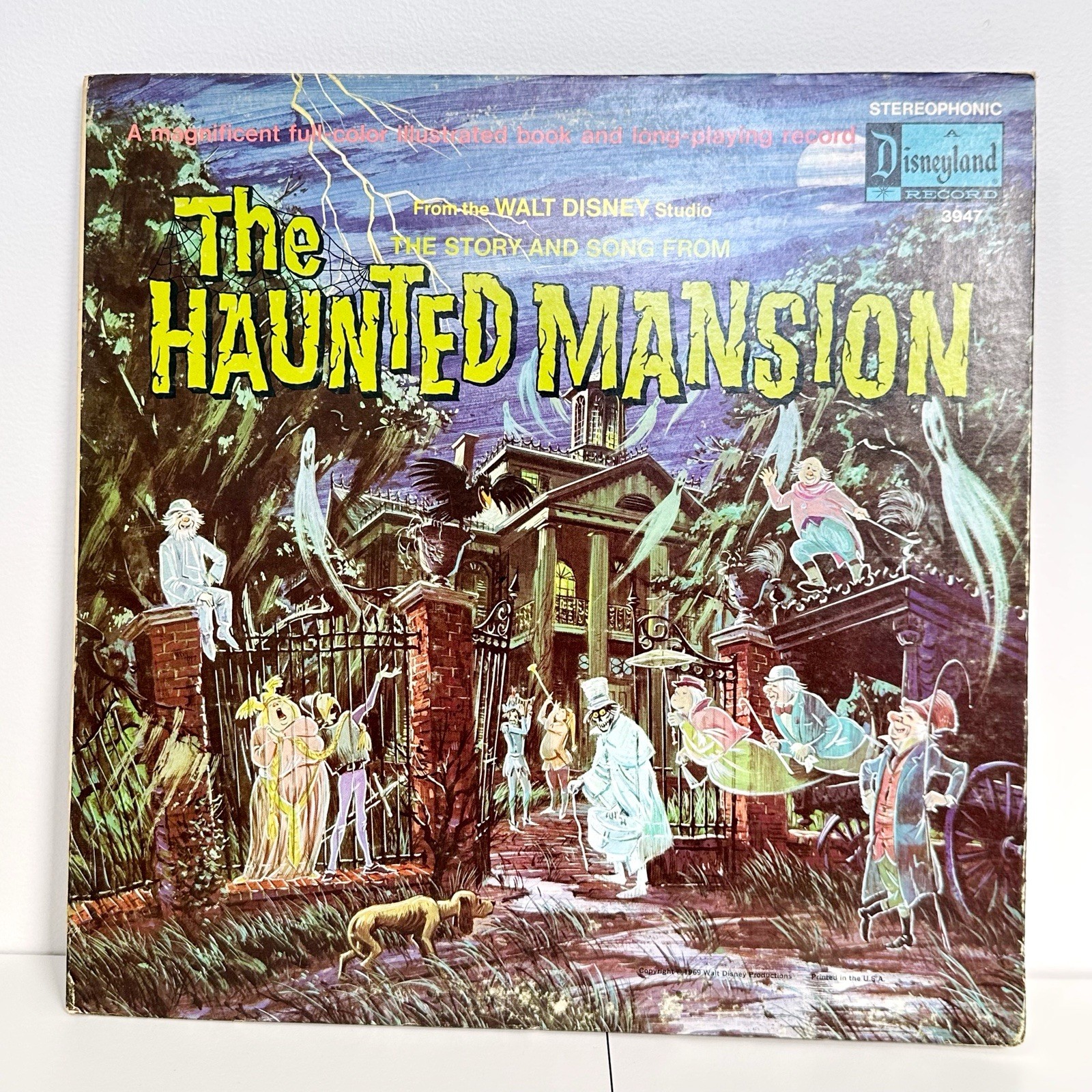 Disneyland Records The Haunted Mansion LP 1969 3947 Disney Story Book Stereo