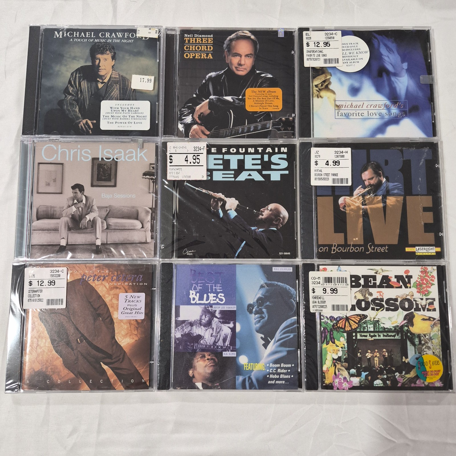 Lot of 18 Music CDs Brand New Factory Sealed Pop Rock Jazz Blues Vocalists NIB
