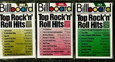 Billboard Top Rock N Roll Hits 1964 1966 1968 Cassette Tapes Lot of 3 picture