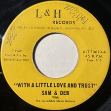 SAM & DEB - With A Little Love And Trust • Obscure private pressed deep soul 45 picture
