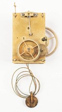 Weight driven presentation banjo clock movement only @ 1820s Aaron Willard picture