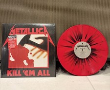 Metallica Kill Em All Las Vegas Pop Up Shop Red W/Black Splatter Vinyl picture
