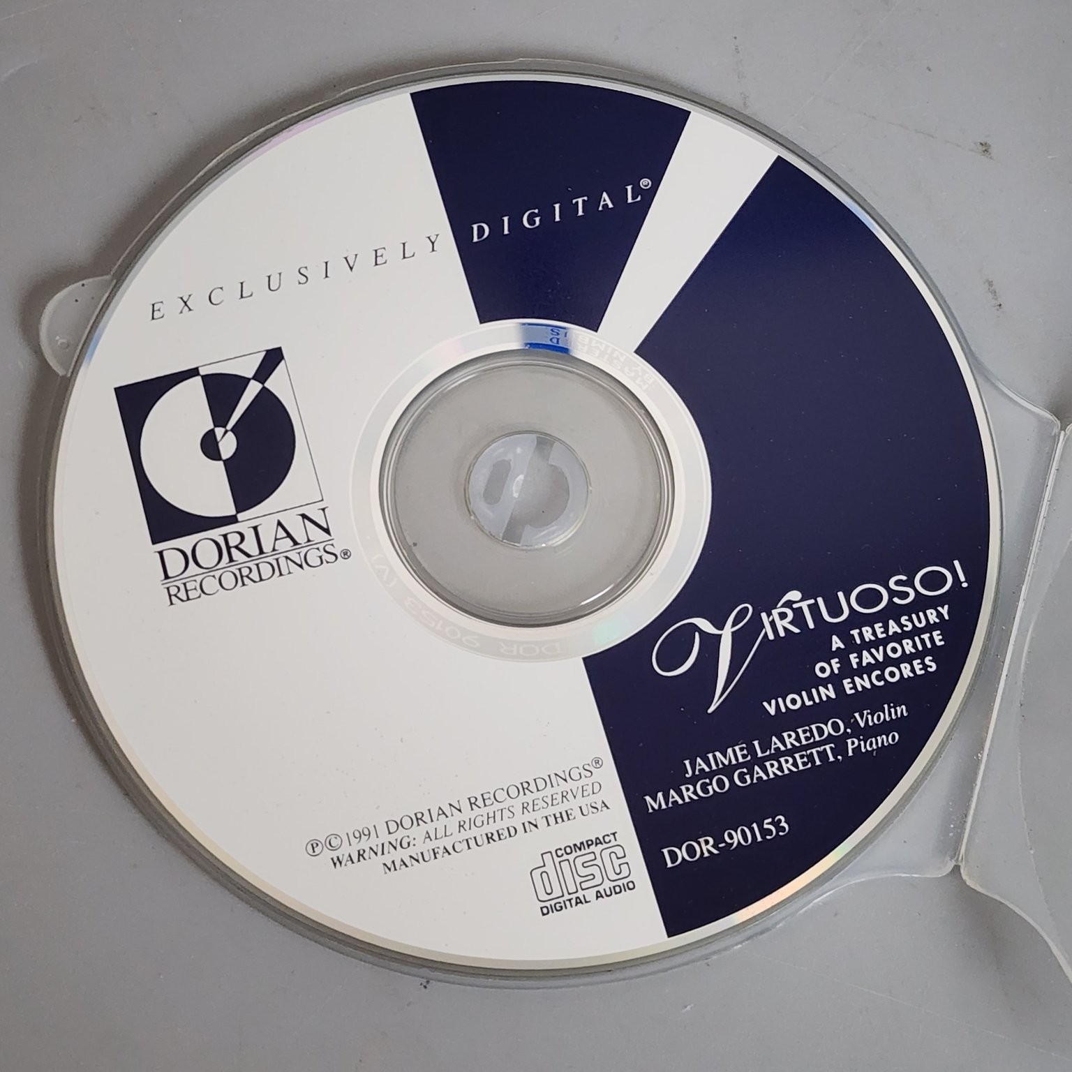 Virtuoso A Treasury of Favorite Violin Encores CD - Jaime Laredo, Margo Garrett