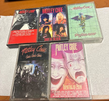 Vintage Motley Crue Cassette Lot- 5 Albums 82', 83', 85', 87', 89' picture