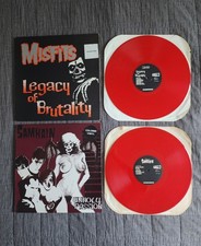 1986 MISFITS LEGACY Of BRUTALITY /SAMHAIN UNHOLY PASSION Translucent Red LP picture