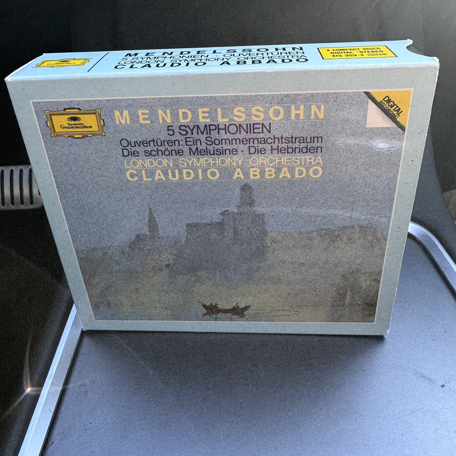CLAUDIO ABBADO - MENDELSSOHN 5 symphonies, 3 overtures - DGG 4xCDs NM