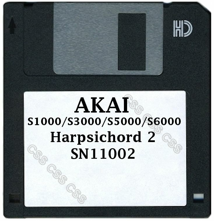 Akai S1000 / S5000 Floppy Disk Harpsichord 2 SN11002