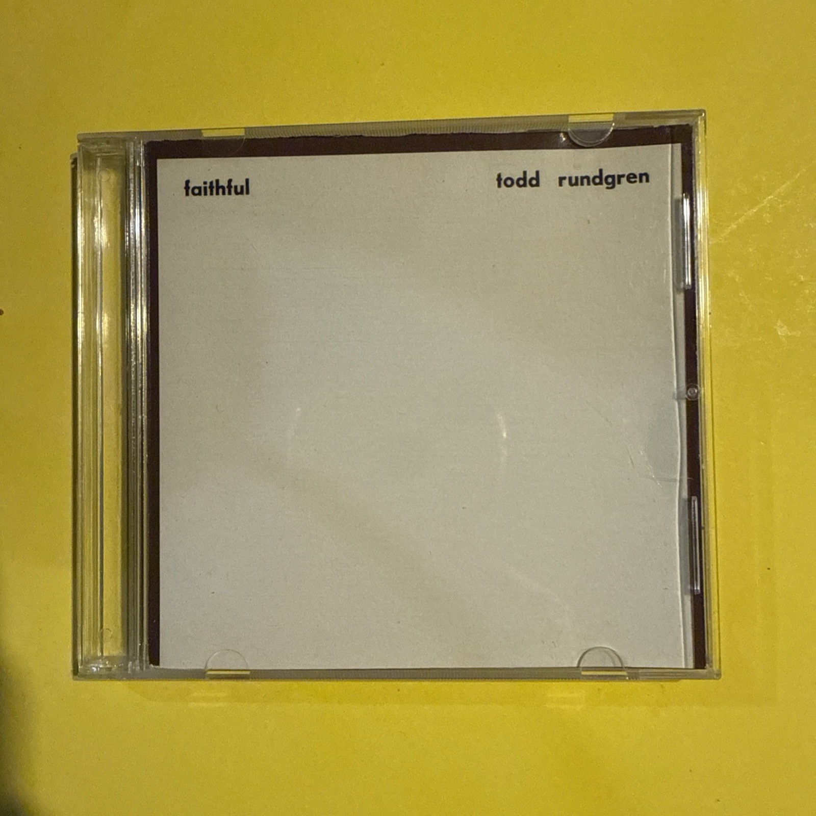 TODD RUNDGREN FAITHFUL (CD) DISC IN MINT CONDITION  (READ)
