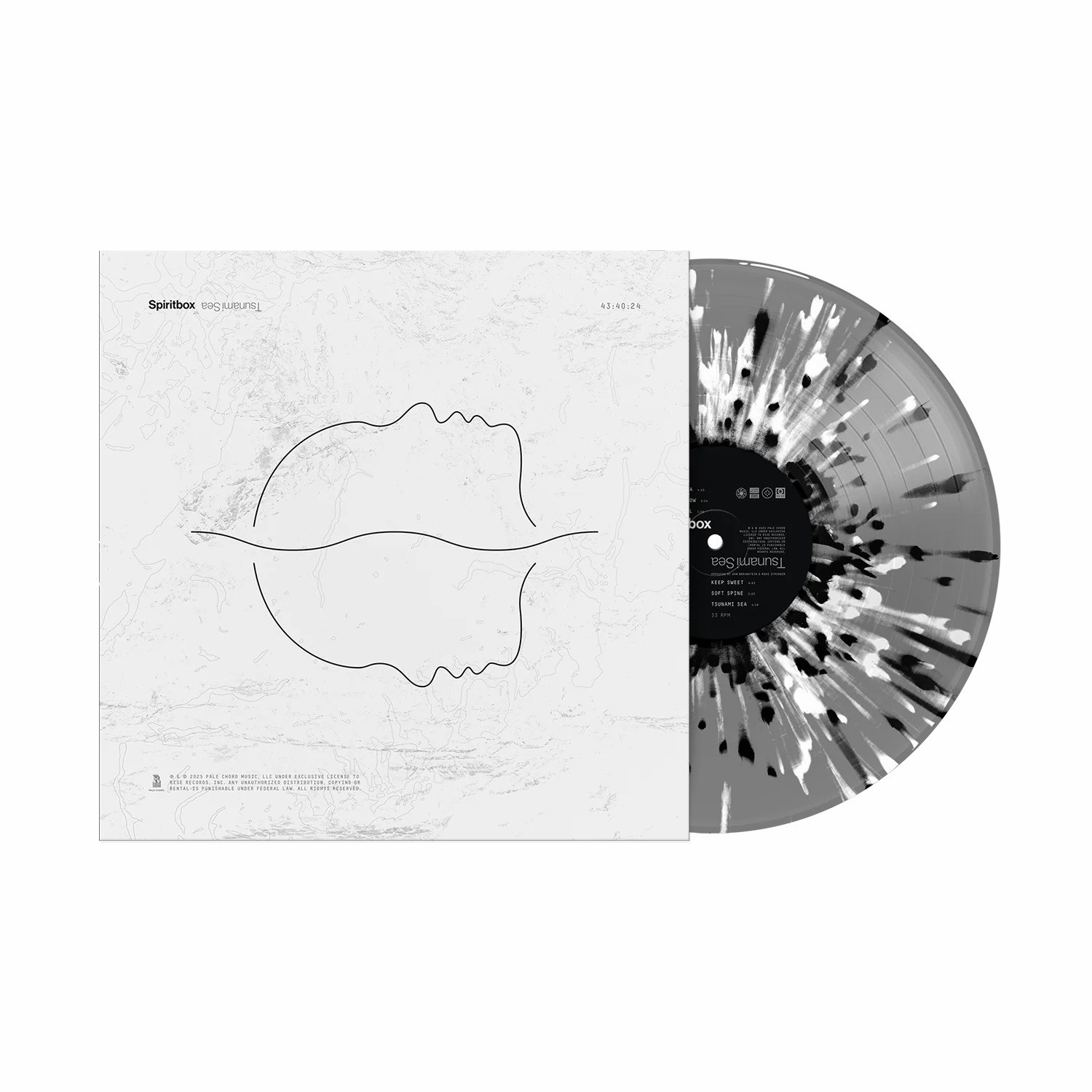 Spiritbox Tsunami Sea Vinyl LP Gray Black White Splatter White Cover Sold Out