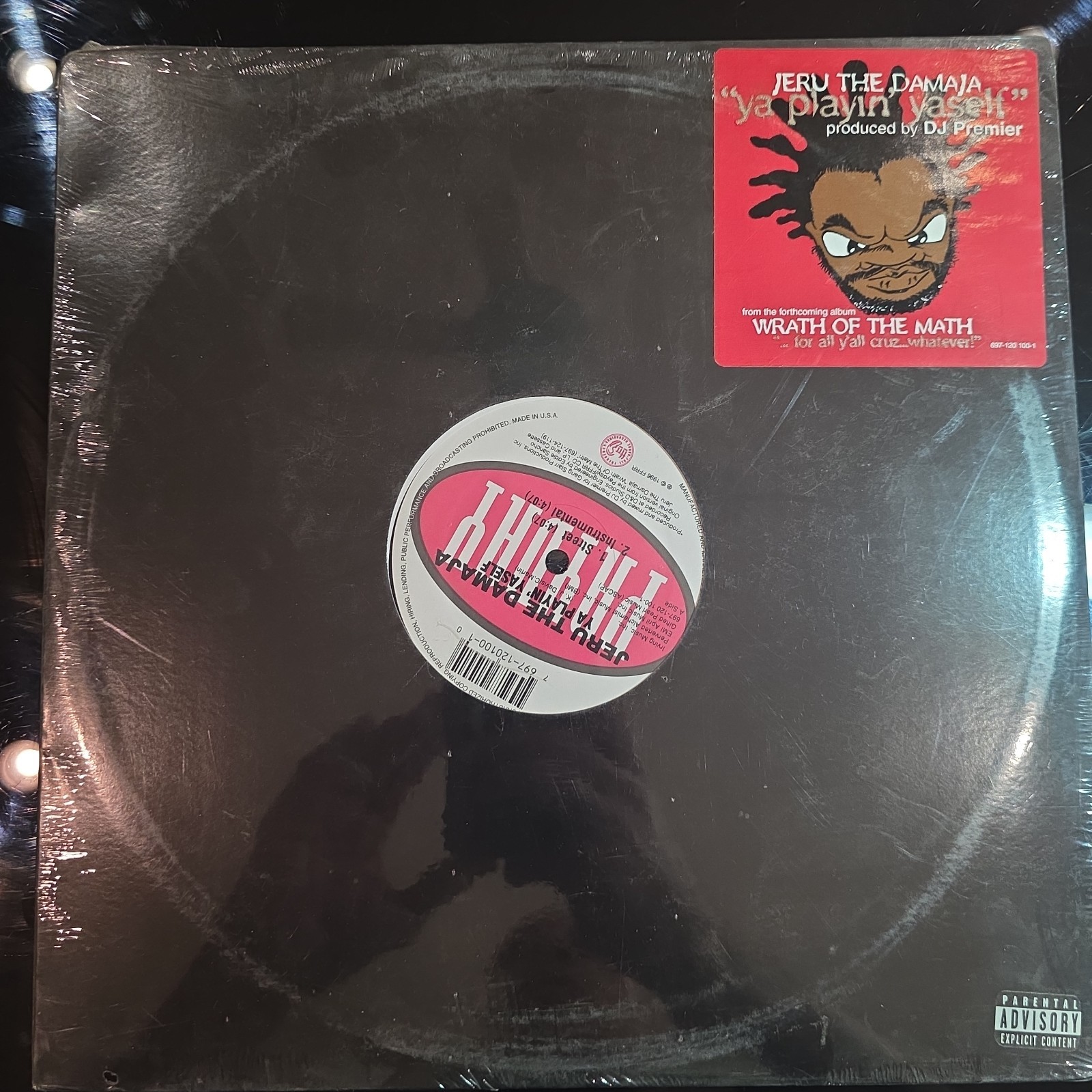 1996 JERU THE DAMAJA Ya Playin Yaself PAYDAY OG DJ PREMIER BRAND NEW SEALED