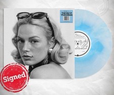 SIGNED ASHE The Girl Of Your Dreams Blue White Swirl Vinyl LP SEALED MISPRESS* picture