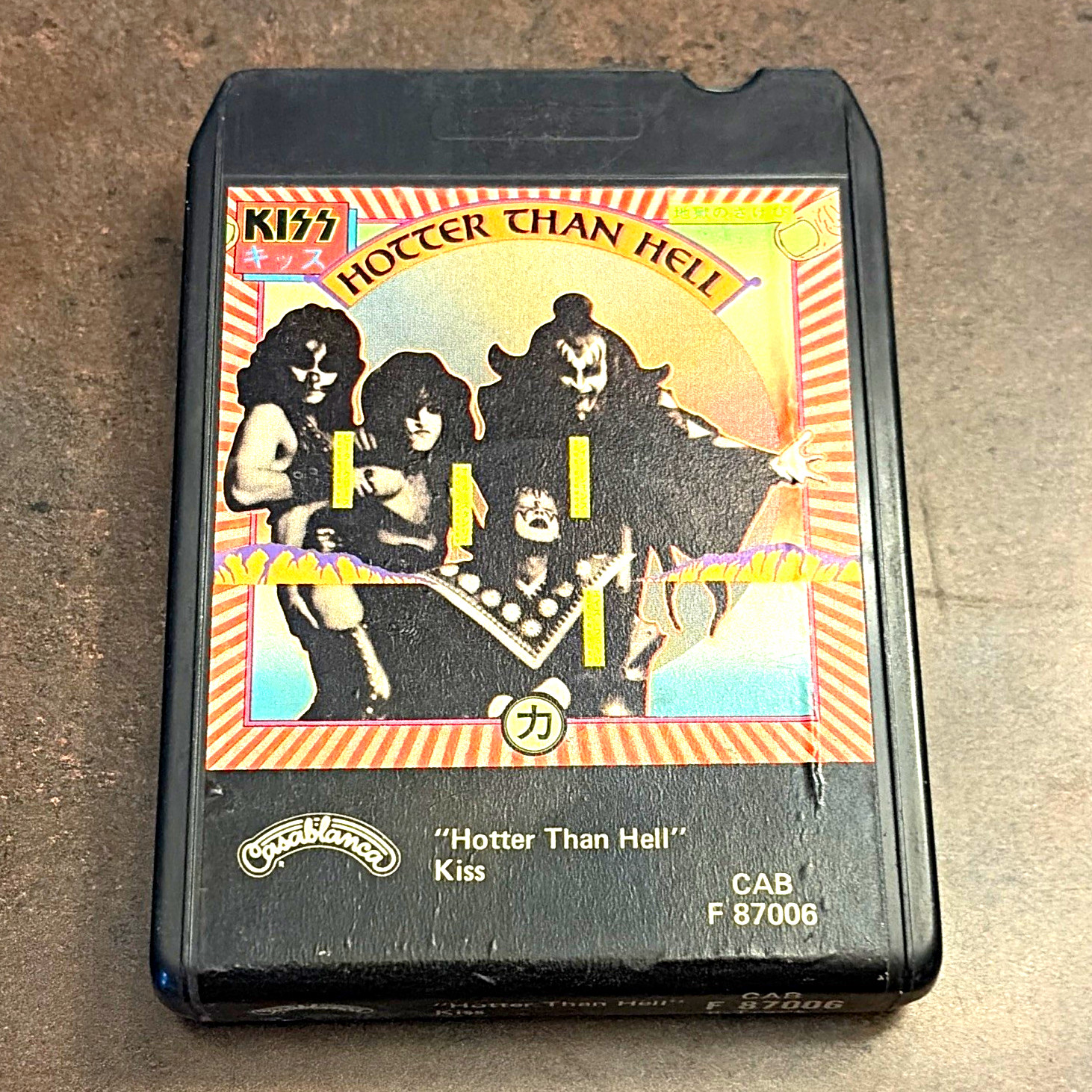 Kiss “Hotter Than Hell” 8-Track Cartridge 1974 F 87006 Sherbourne Dr version