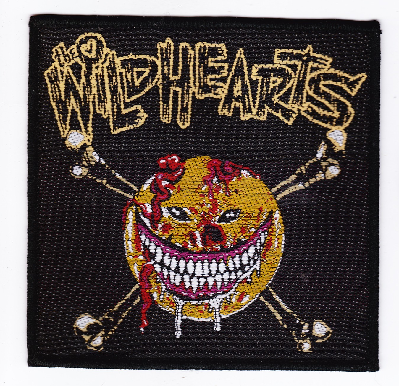 Wildhearts Smiley Sew On Patch New Vintage Official Merch.