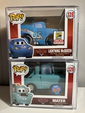 Funko PopCars Lightning McQueen Blue SDCC 2015 Exclusive & 2015 NYCC Blue Mater picture