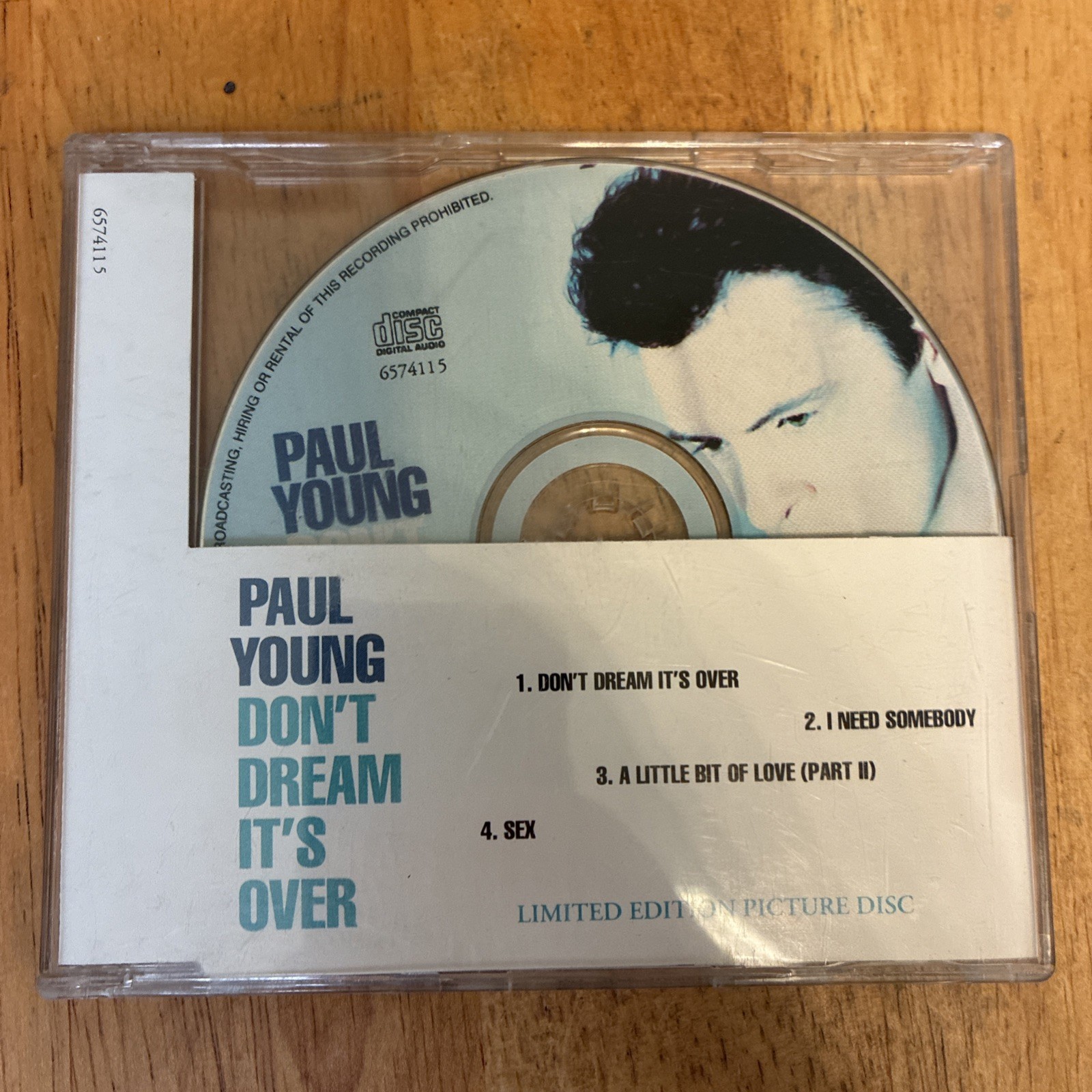Paul Young Don’t Dream It’s Over UK Import 4 Track CD 1991 Columbia Records
