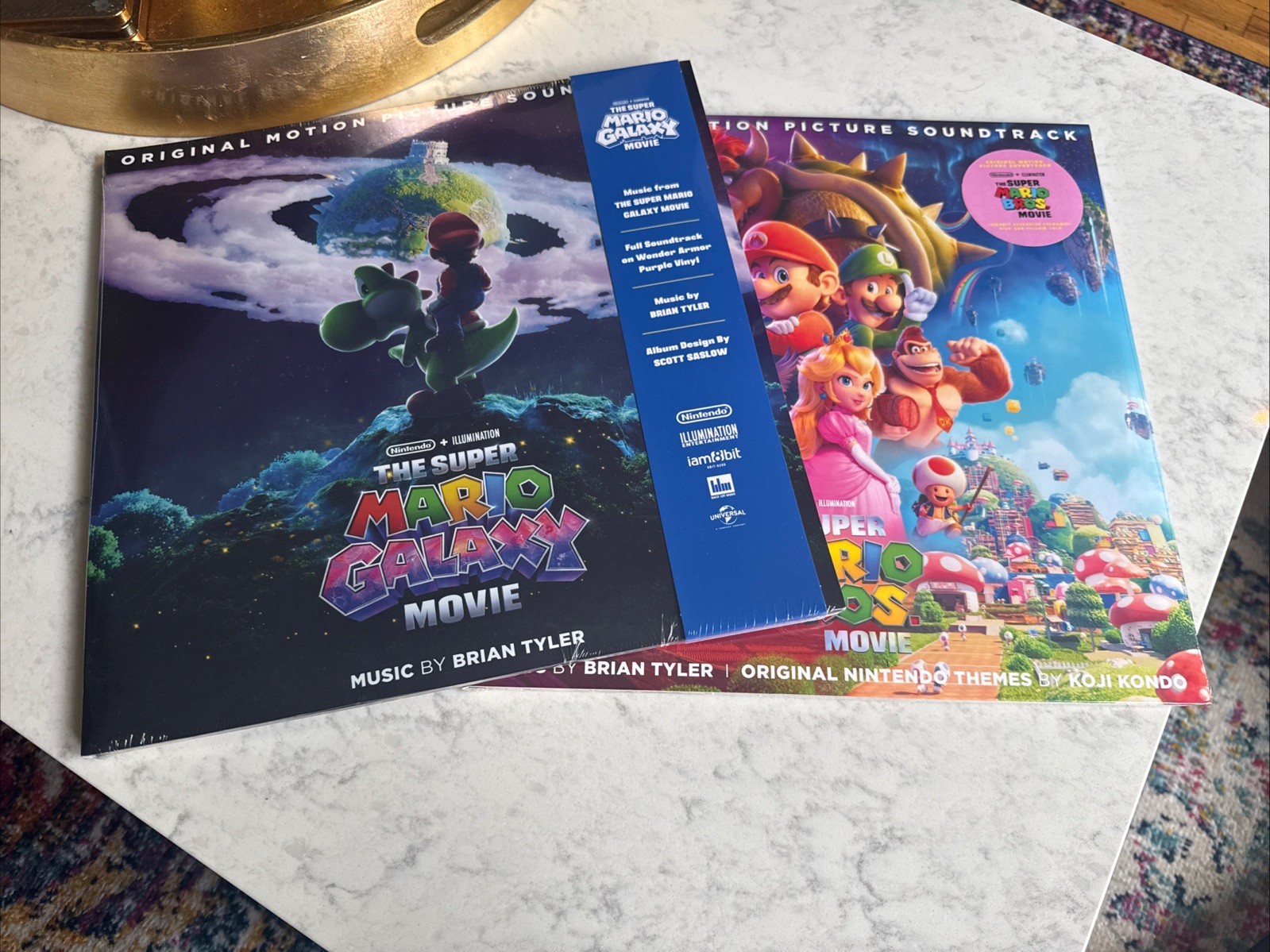 Super Mario Galaxy and Mario Bros. Movie LP Vinyl Lot - Limited Exclusives