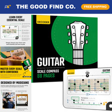 Guitar Scale Compass & Book - Fretboard Chart for Sliding Guitar Scales picture