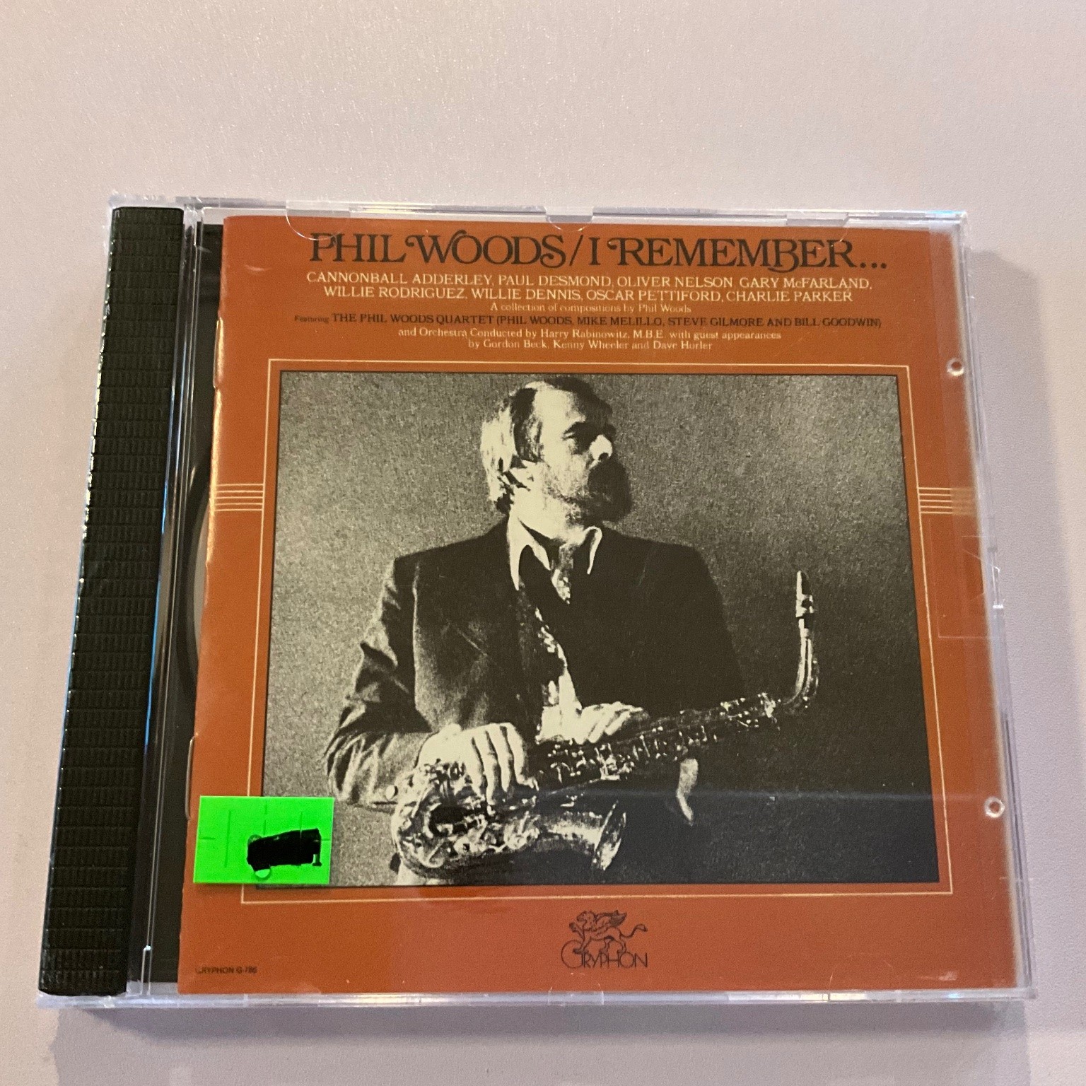 Phil Woods - I Remember +Orchestra \'78 UK CD DCC Jazz Label SEALED NEW
