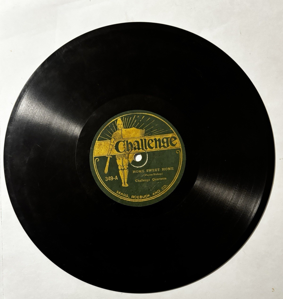 Vernon Dalhart Challenge 349 Till We Meet Again Home Sweet Home 78 RPM Sears