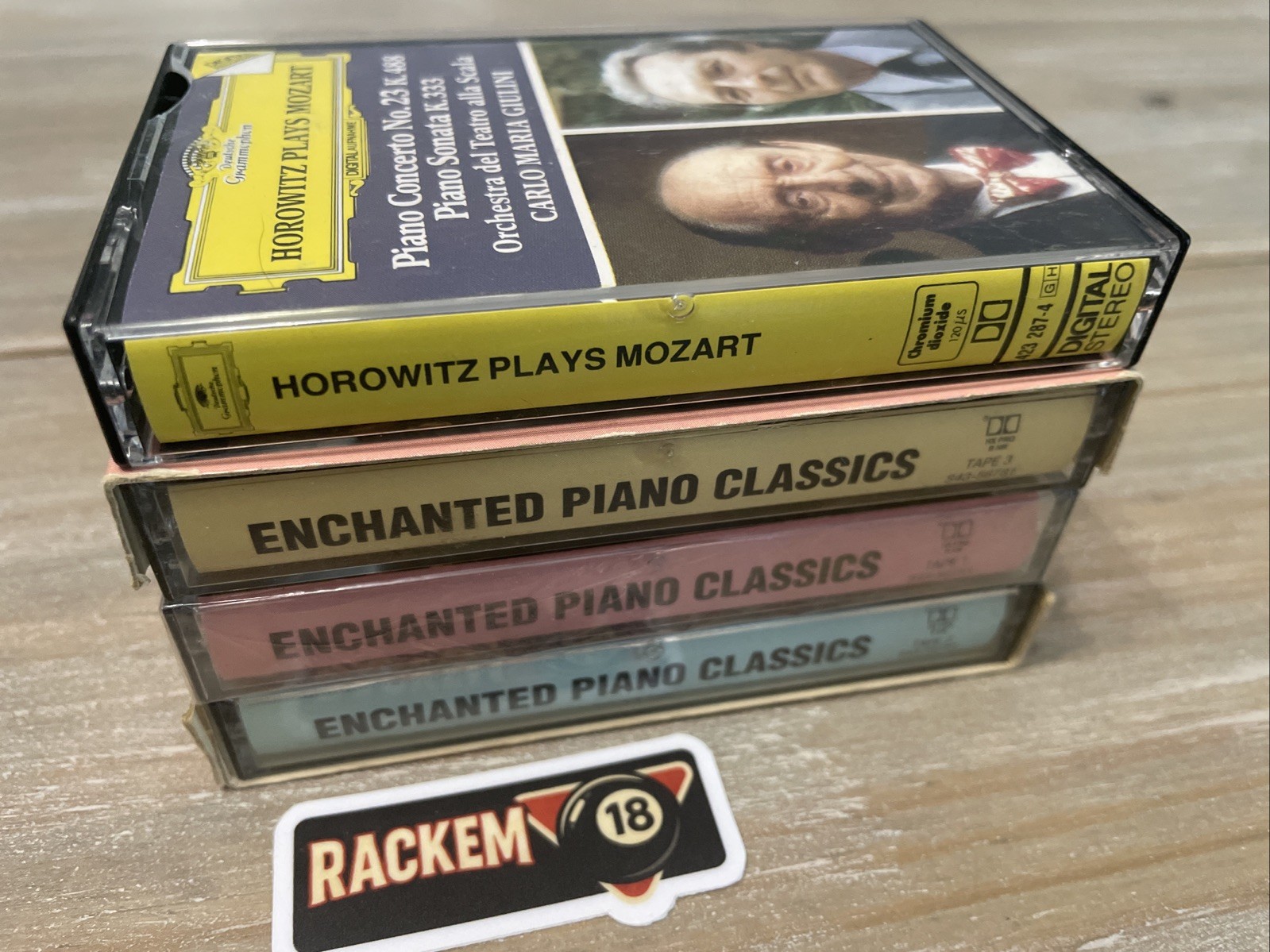 Horowitz Plays Mozart – 1987 / Piano Classics LOT of 4 Cassette Tapes