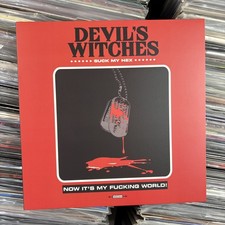 DEVILS WITCHES - Suck My Hex EP RED BLACK ETCHED VINYL RECORD NM picture