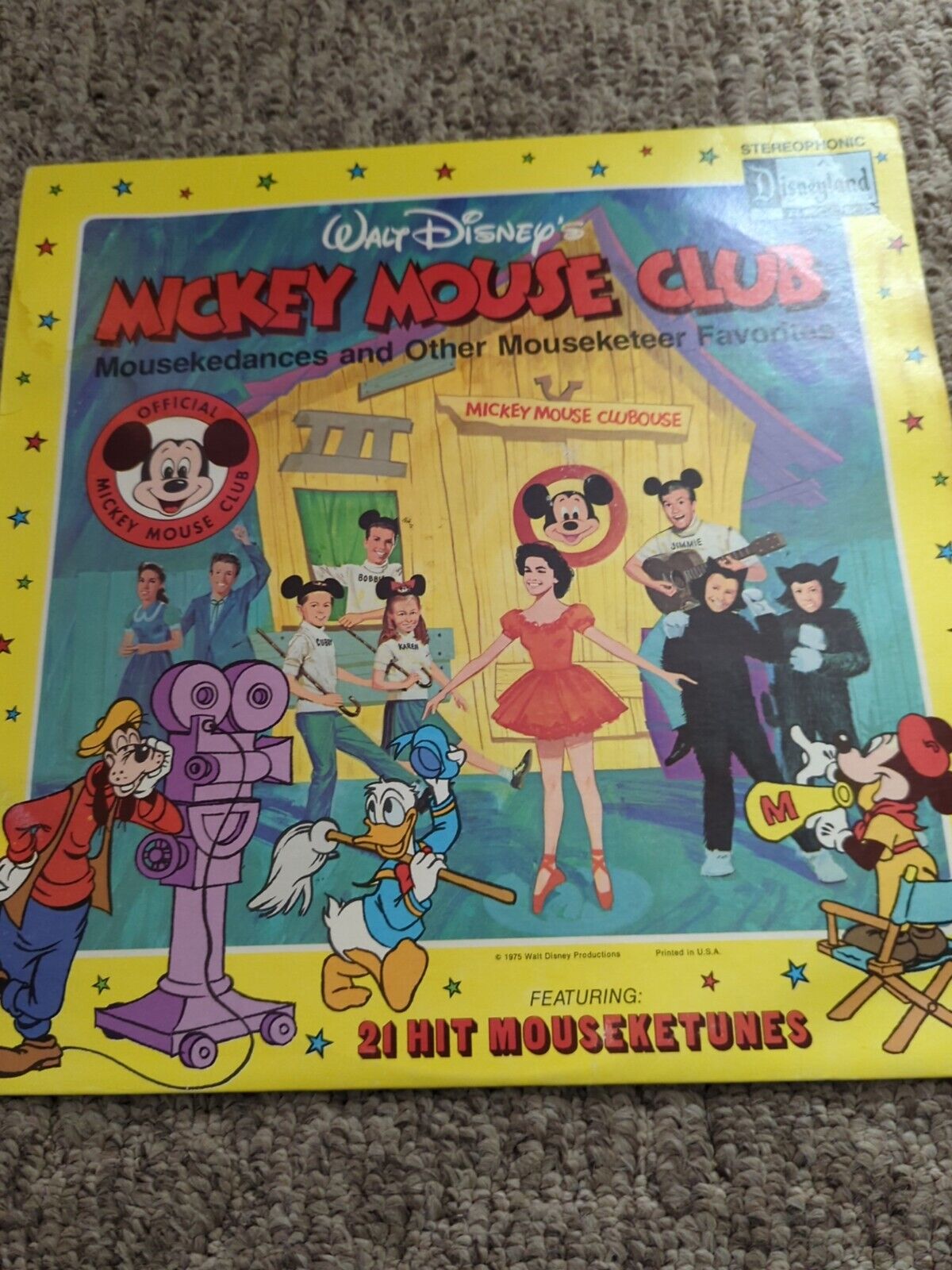 Walt Disney’s Mickey Mouse Club 21 Hit Mouseketunes 1975 Vinyl