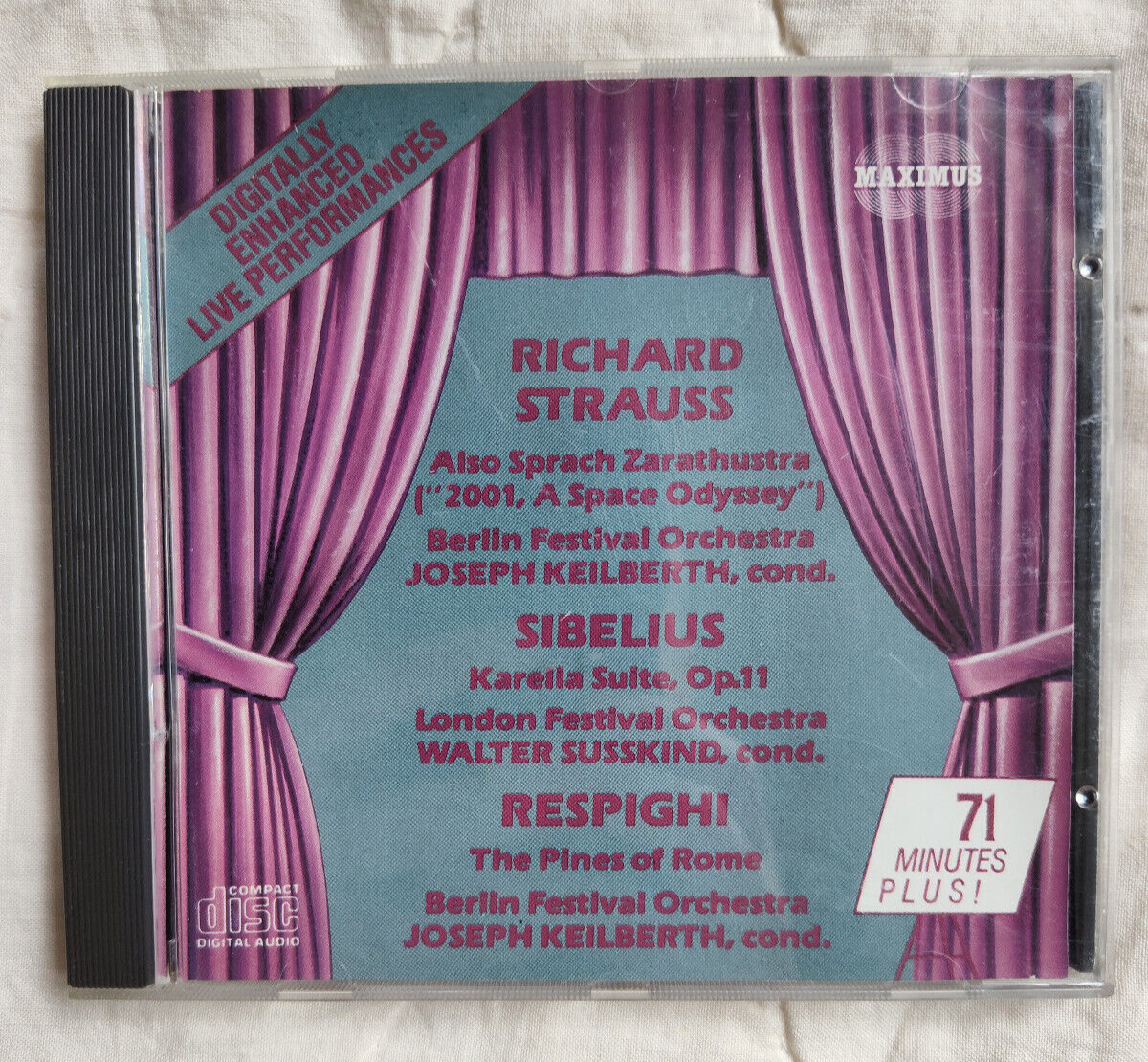 RICHARD STRAUSS / SIBELIUS / RESPIGHI - 2001 A Space Odyssey, KARELLA Suite RARE
