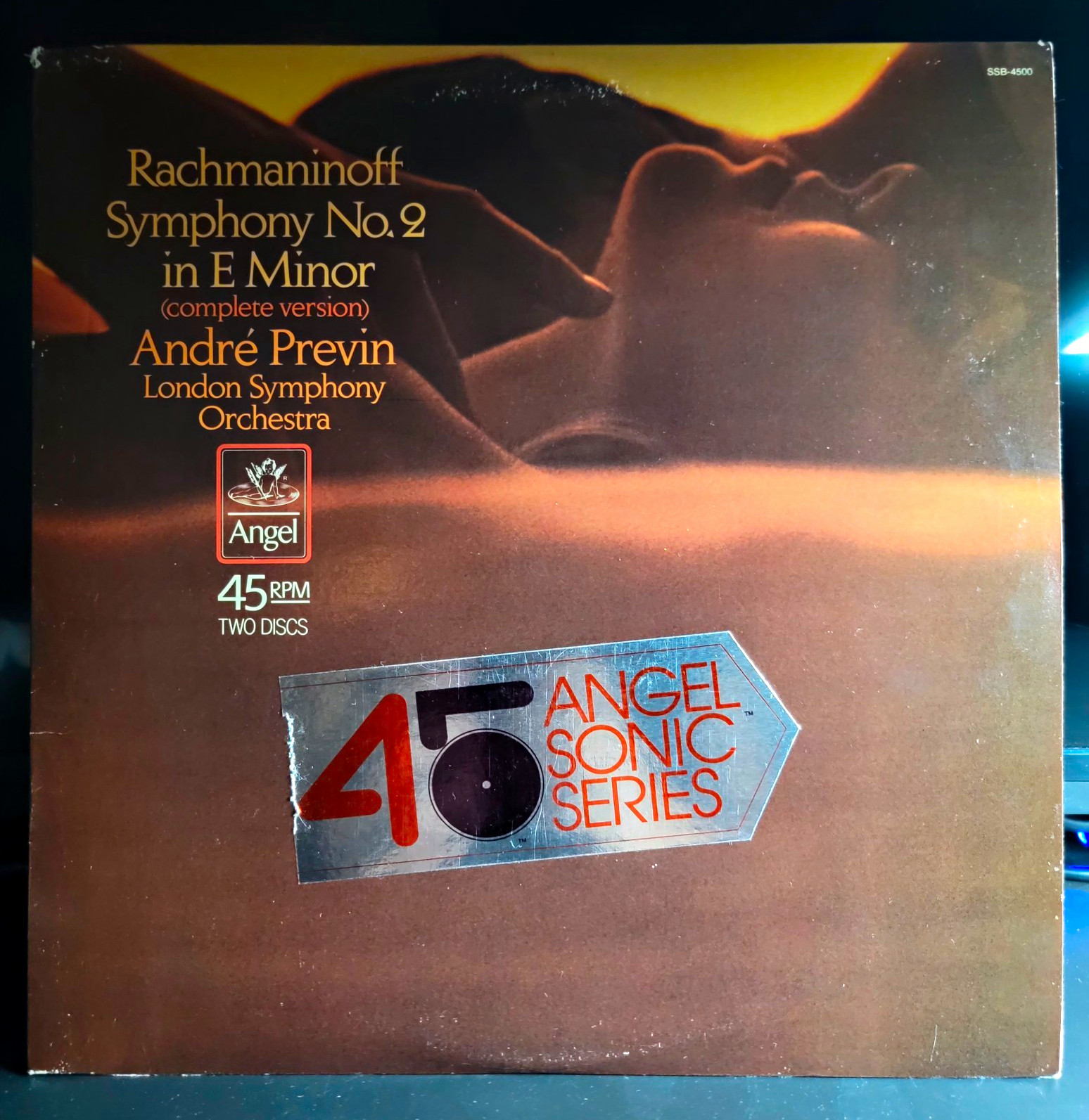 Vintage Angel Rachmaninoff Symphony No. 2 Previn LSO 2LP 45RPM Records 