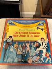 The Greatest Broadway Show Music of All Time - 8 RECORD SET IN GOOD CONDITION picture