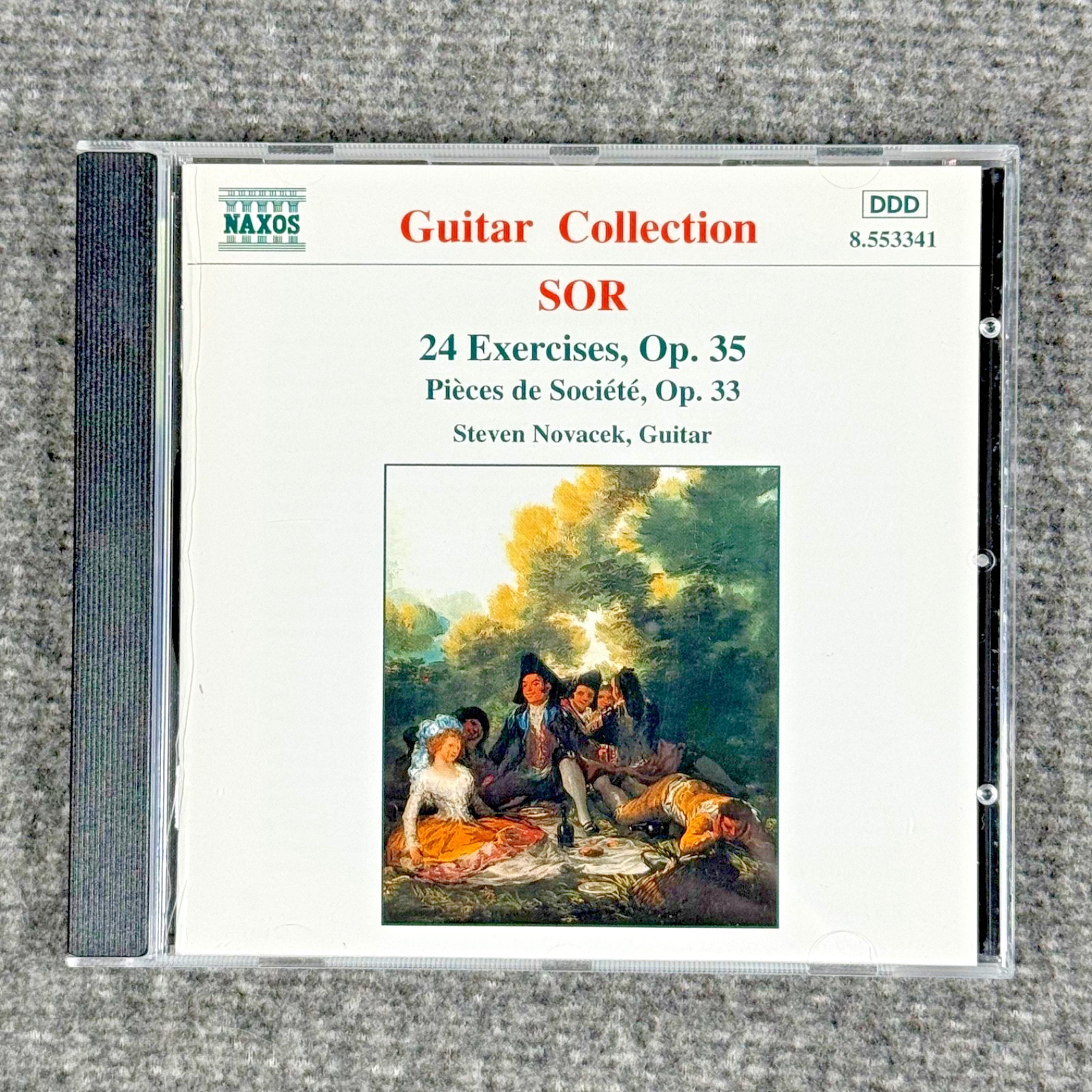 Fernando Sor Guitar Music CD Naxos Steven Novacek Classical Guitar Op 33 35