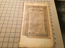 Original Song Lyrics BROADSIDE 1894 THE LITTLE BUNCH OF WHISKERS ON HIS CHIN picture