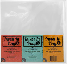 100 Clear Plastic Protective LP Outer Sleeves 3 Mil. Vinyl Record Sleeves Album picture