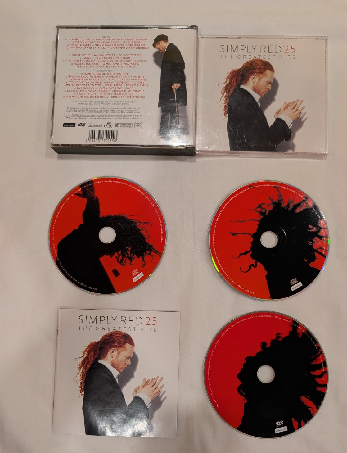 Simply Red 25 The Greatest Hits DVD & 2 CD