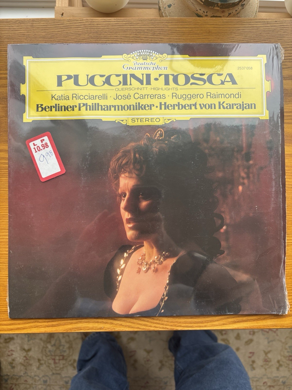 GIACOMO PUCCINI - TOSCA RICCIARELLI / CARRERAS VTG VINYL RECORD 33RPM 1980