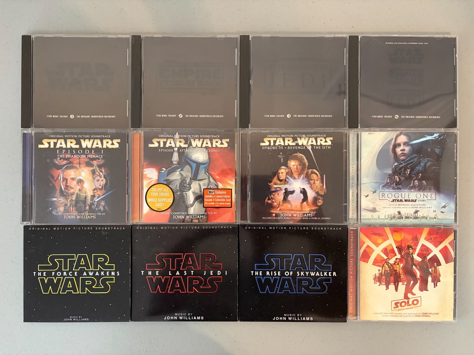 Star Wars CD Soundtrack Lot of 12 Motion Picture Soundtracks and Scores