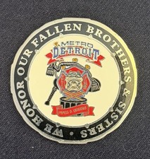 Metro Detroit Police And Fire Pipes & Drums Challenge Coin picture