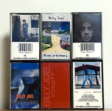 Billy Joel Cassette Tape Lot of 6:  River of Dreams, Piano Man, 52nd Street, Etc picture