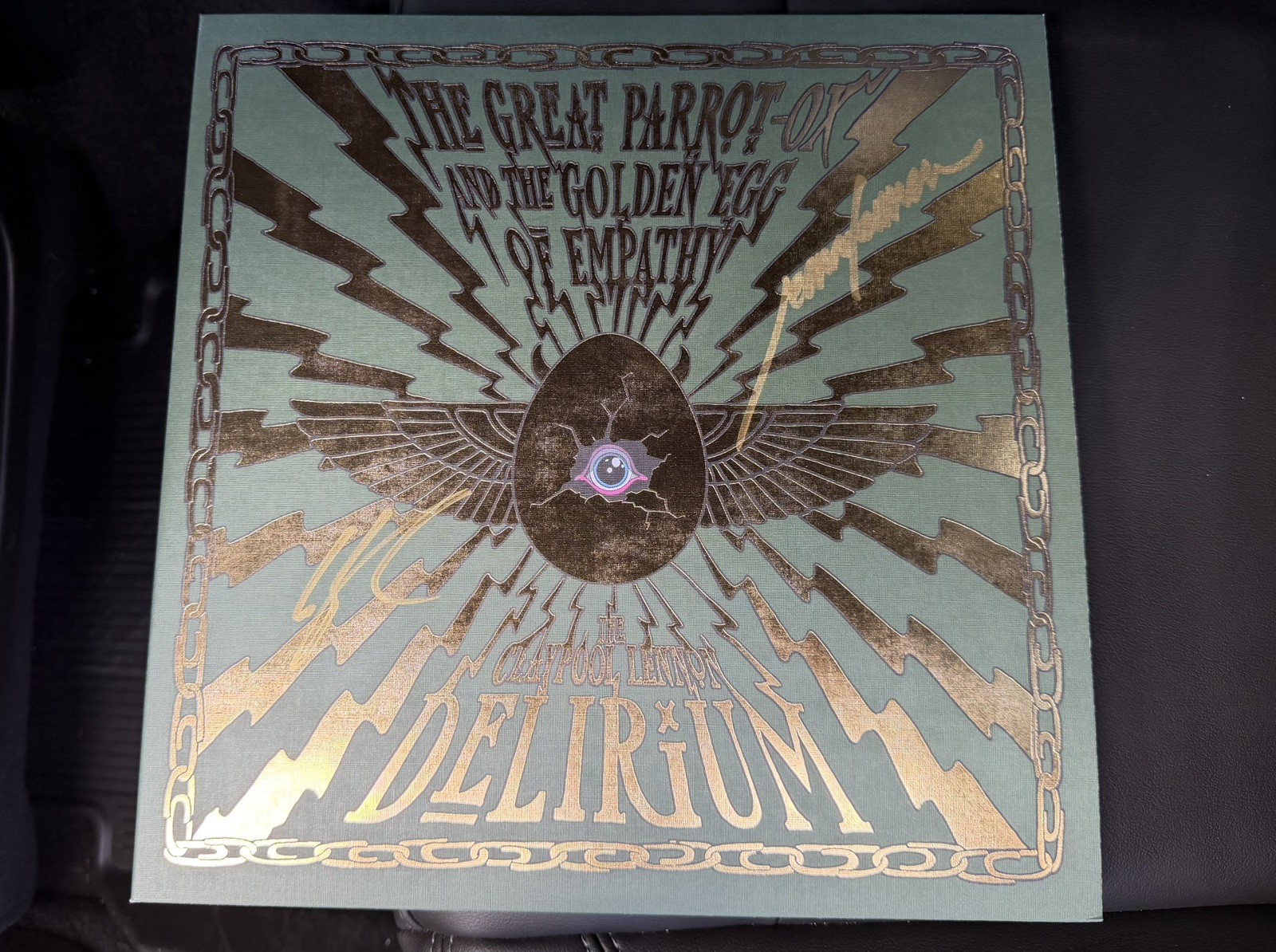 The Claypool Lennon Delirium - The Great Parrot-Ox - Green/Gold vinyl signed