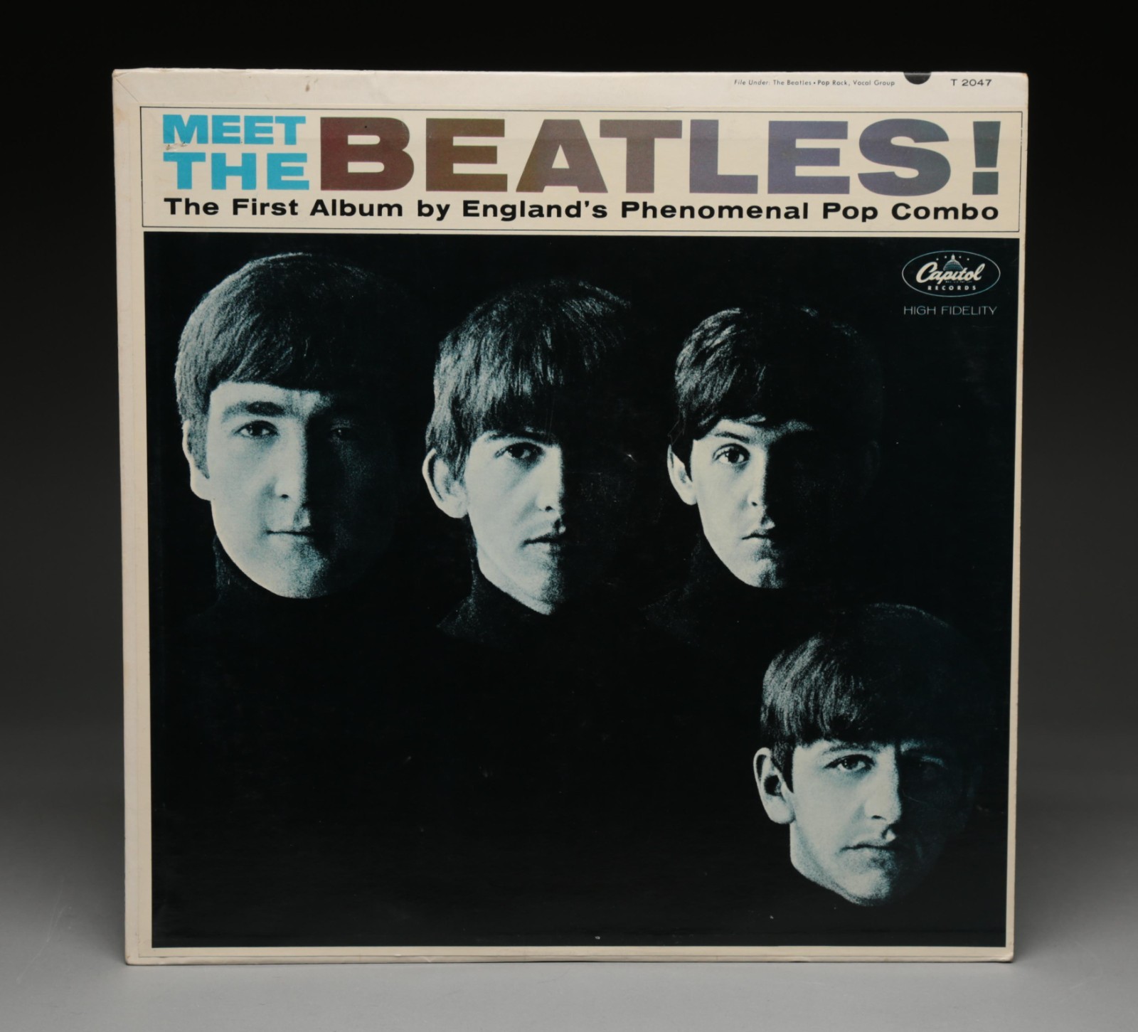 Vintage 1964 Meet The Beatles Mono LP T-2047 IAM Scranton Pressing Vinyl Album