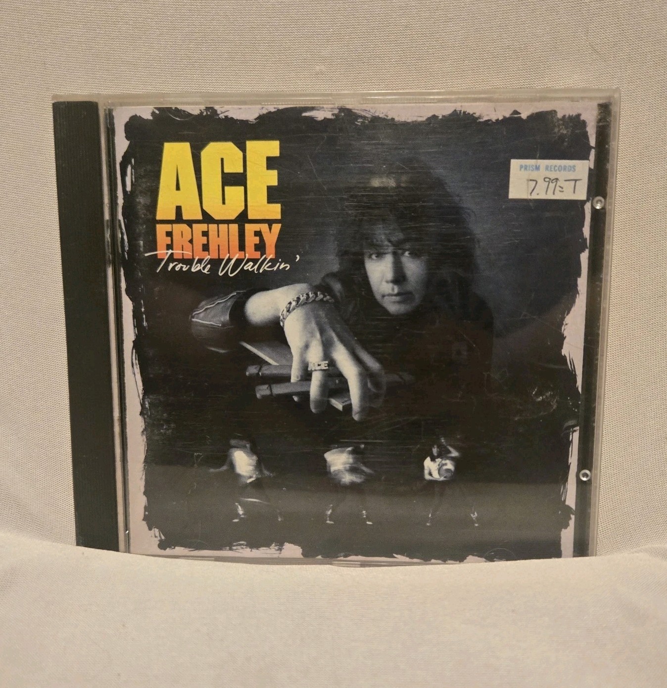 Ace Frehley Trouble Walkin  Vintage 1989 Hard Rock Kiss Metal Hair Glam 82042-2