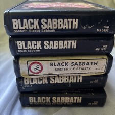 Vtg  8-Track Tape Black Sabbath Lot 5 Bloody Sabbath Master Reality Vol 4 Rare picture