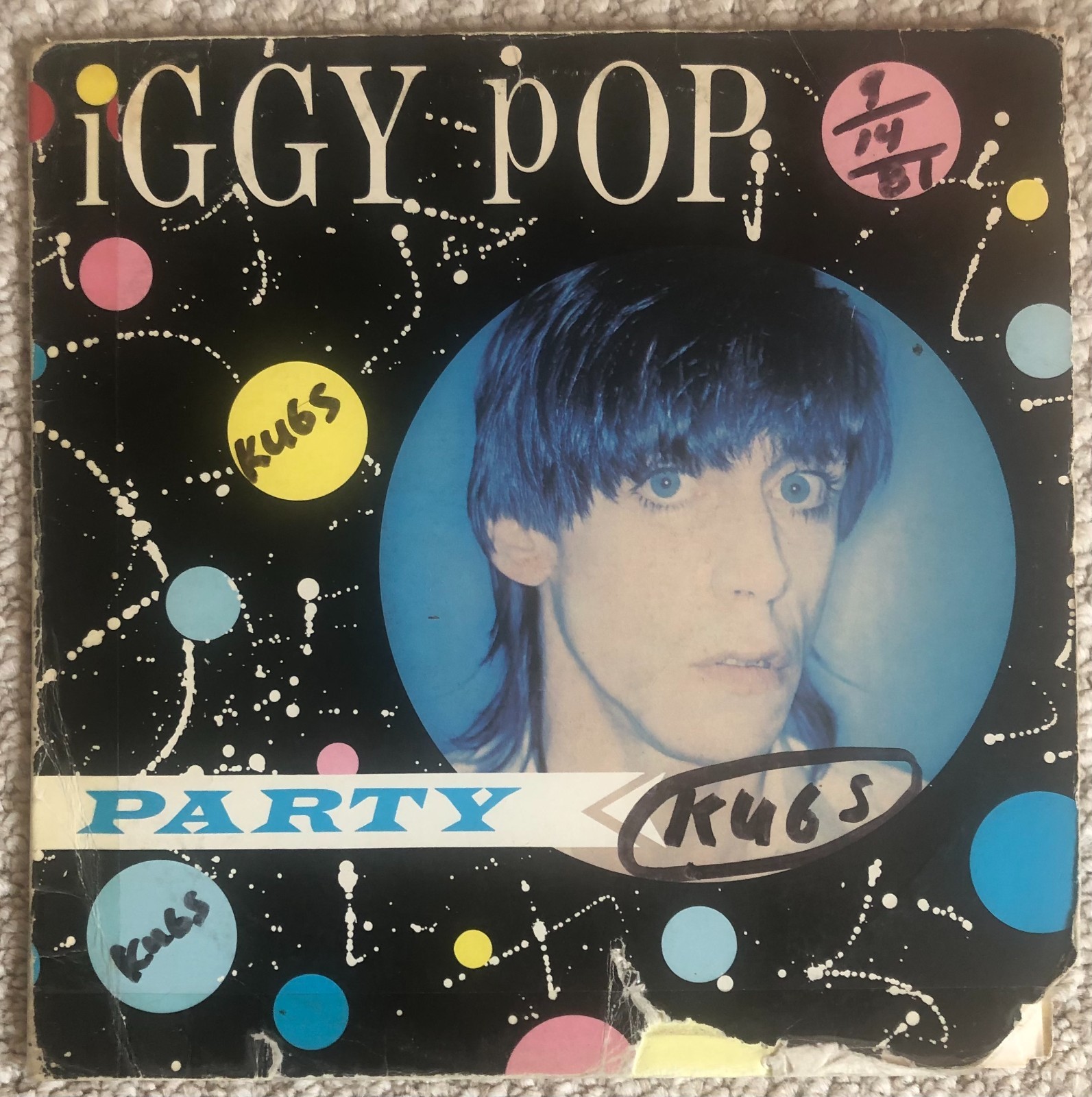 Iggy Pop – Party - LP 1981 Vinyl Rock Record
