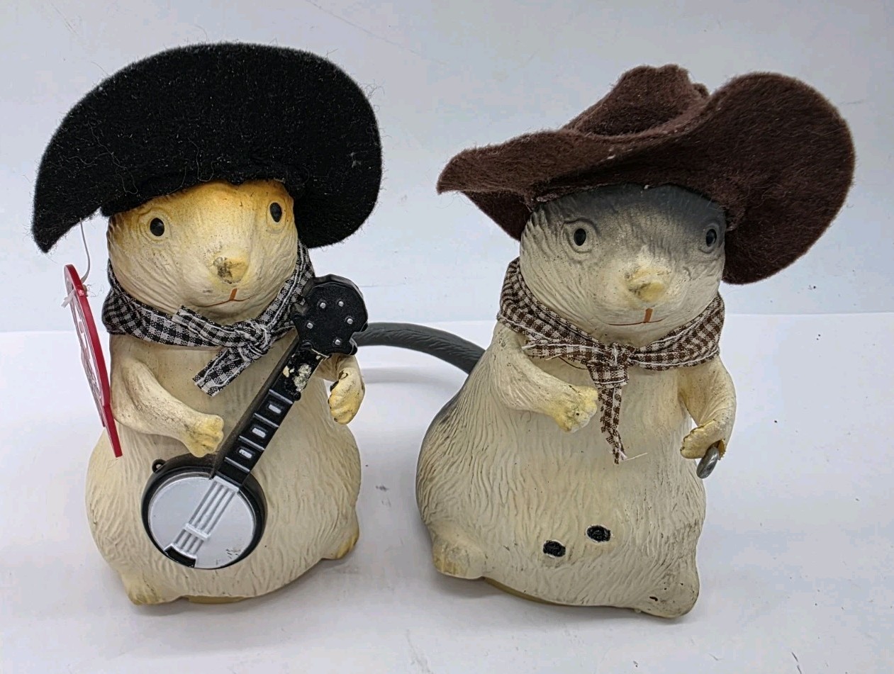 Dueling Banjo Hamsters Cletis & Claud Gemmy Musical Defects