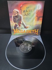Megadeth Mary Jane 12' Single Vinyl OG 1988 1st UK Press EX/EX Wax picture