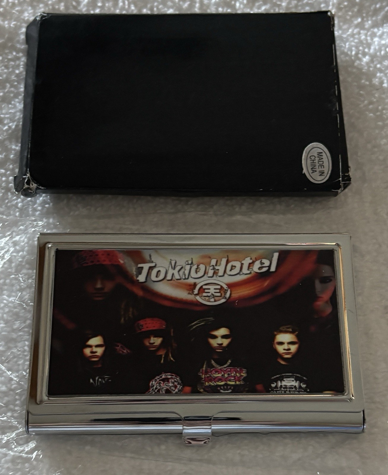 ~ Ex Rare New Tokio Hotel Metallic Business/ID/Credit Card Case/Holder Vintage ~